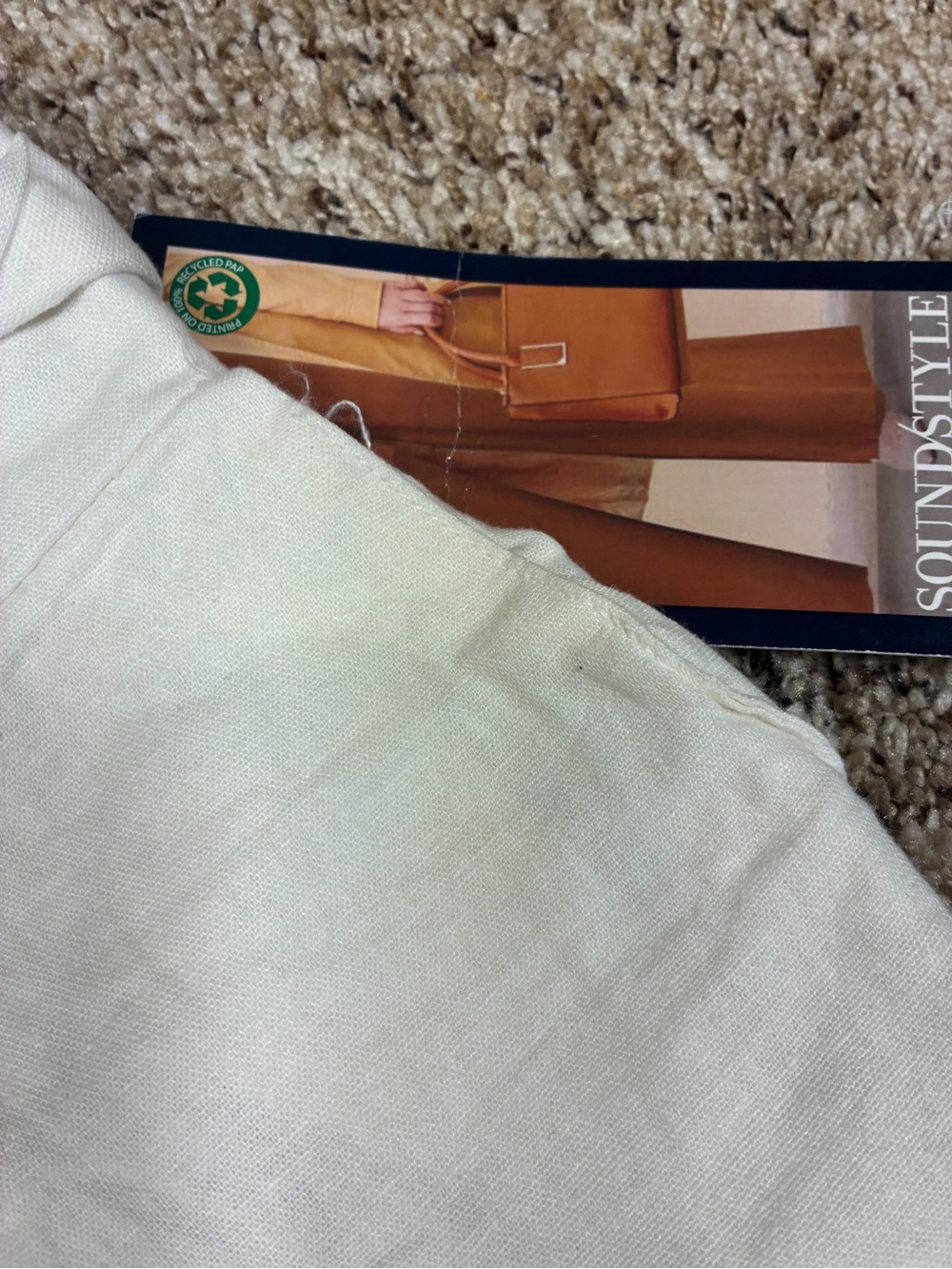 Soundstyle Fifth Avenue Linen Blend High Waisted Wide Leg Pants - Picture 5 of 12